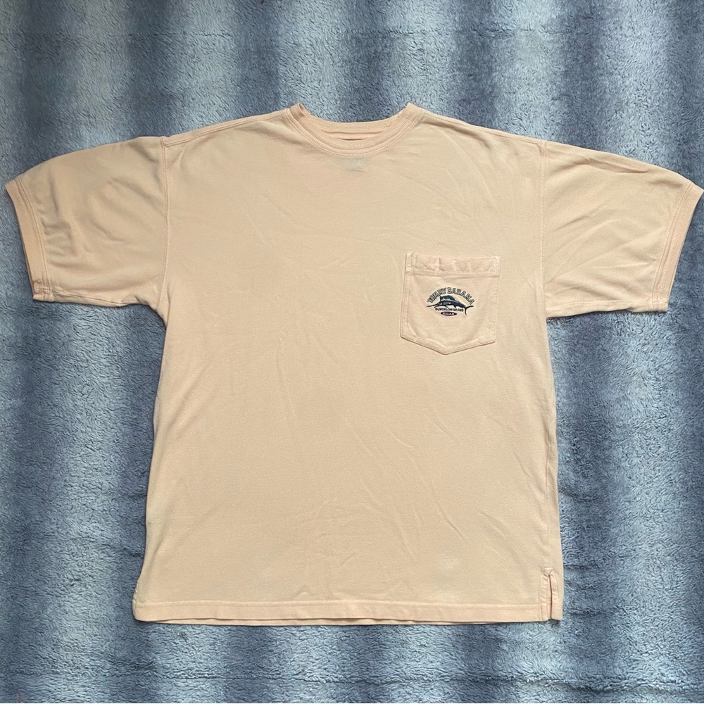 Tommy Bahama Thick Tee Shirt Mens Large Light Orange